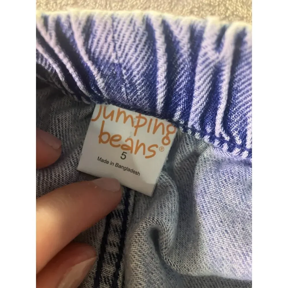 Jumping Beans & Cat & Jack Kids Lot Size 5/XS Denim Cargo + Spiderweb Hoodies
